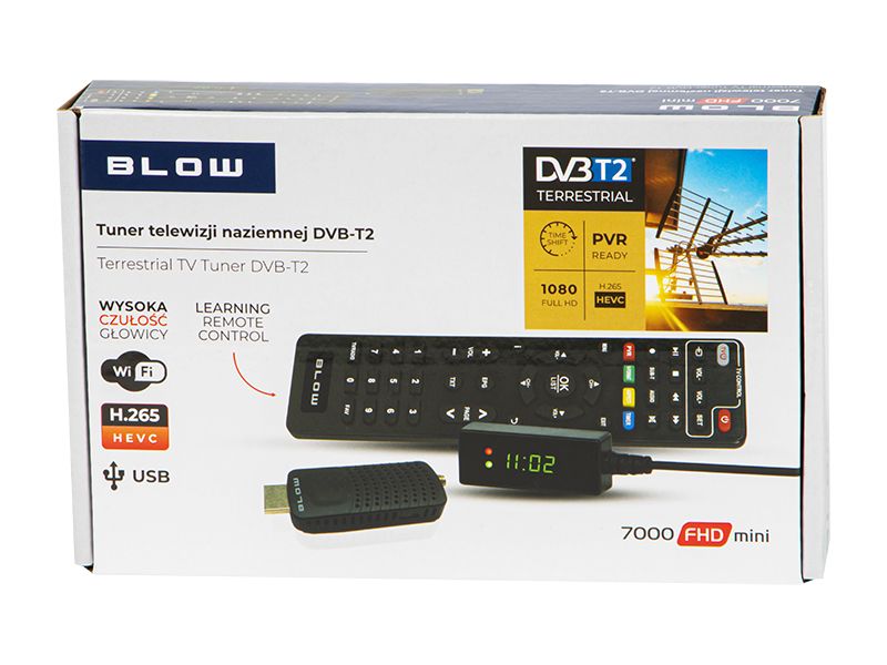 Tuner DVB-T2 BLOW 7000FHD MINI H.265_4