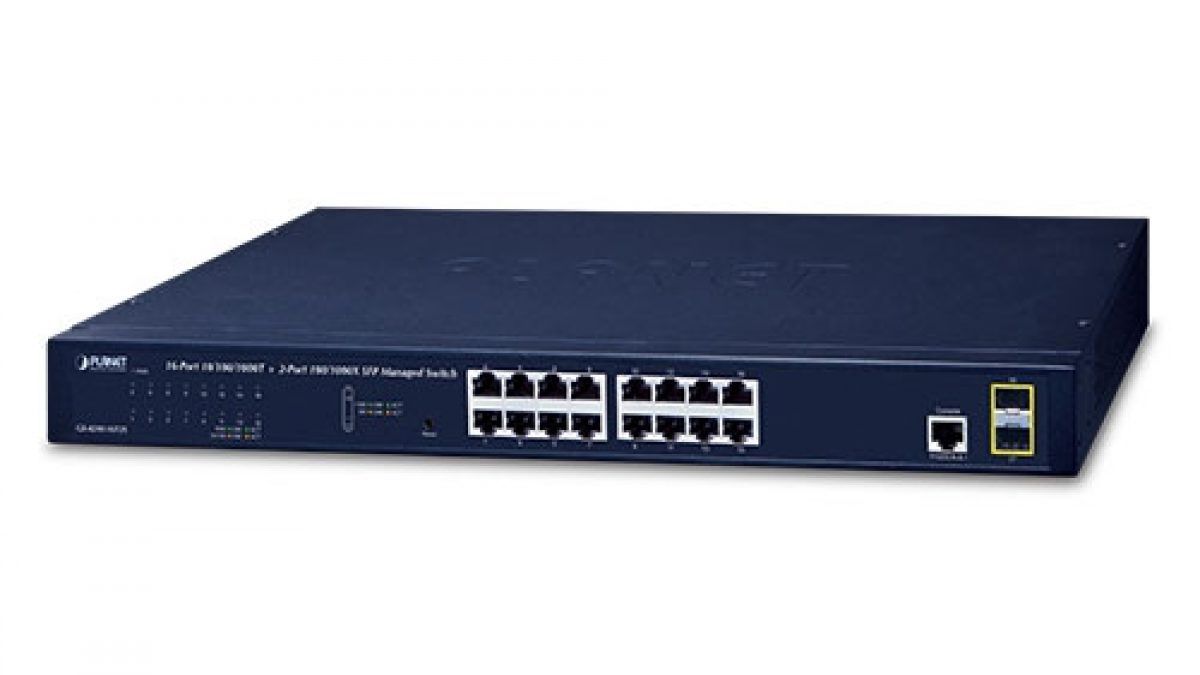 PLANET GS-4210-16T2S network switch Managed L2/L4 Gigabit Ethernet (10/100/1000) 1U Blue_1
