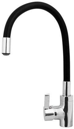 PYRAMIS 090919638 kitchen faucet Black,Chrome_1