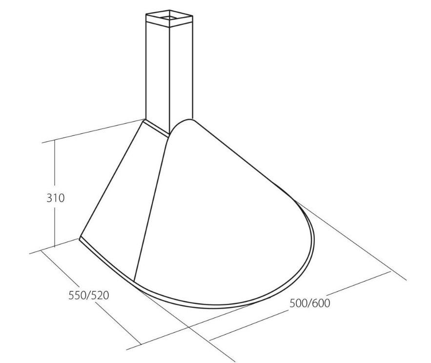 Akpo WK-5 Rondo Turbo 50 Cooker hood White_4