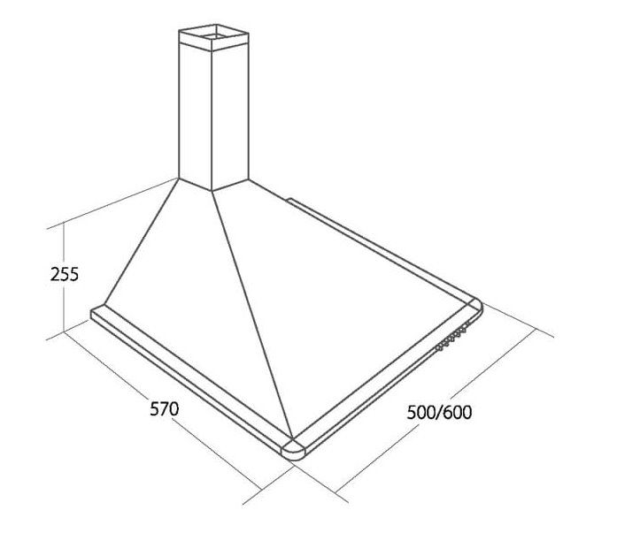 Cooker hood Akpo WK-5 Elegant Turbo 60 White_3