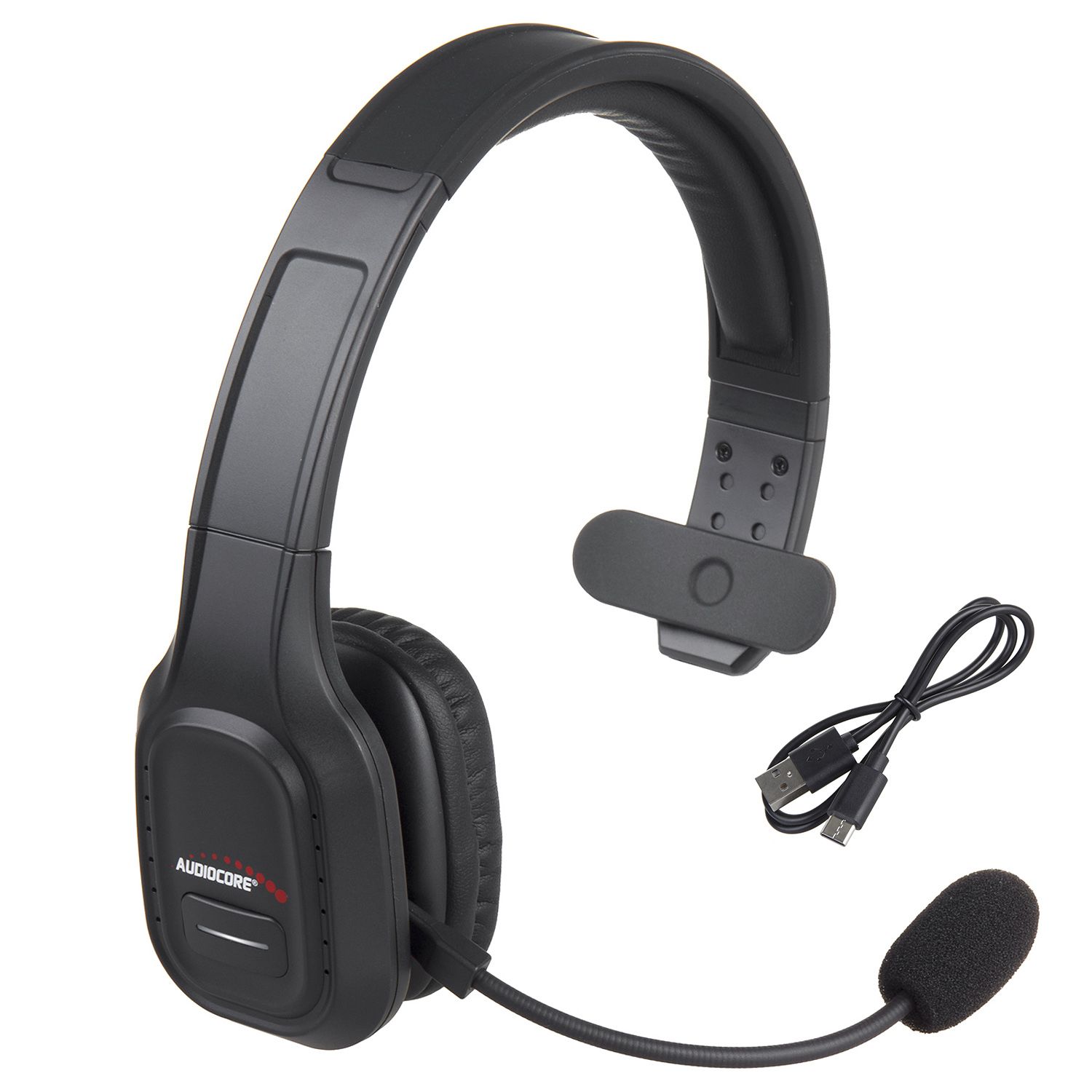 Audiocore 74452 Bluetooth Headset Headphone Noise Reuction Microphone Call CenterGoogle Siri Office Wireless_1