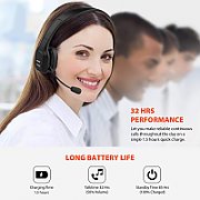 Audiocore 74452 Bluetooth Headset Headphone Noise Reuction Microphone Call CenterGoogle Siri Office Wireless_11
