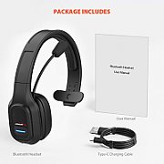 Audiocore 74452 Bluetooth Headset Headphone Noise Reuction Microphone Call CenterGoogle Siri Office Wireless_10