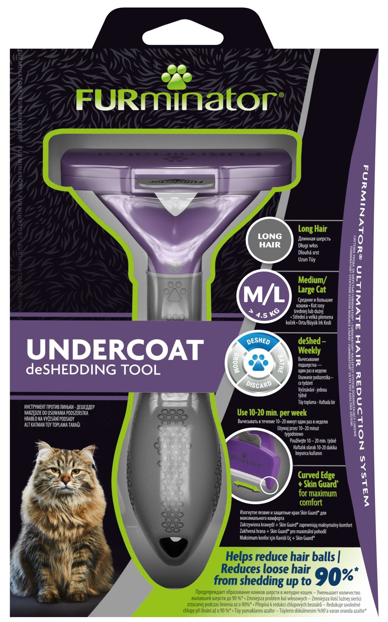 FURminator - furminator for longhaired cats - M/L_2