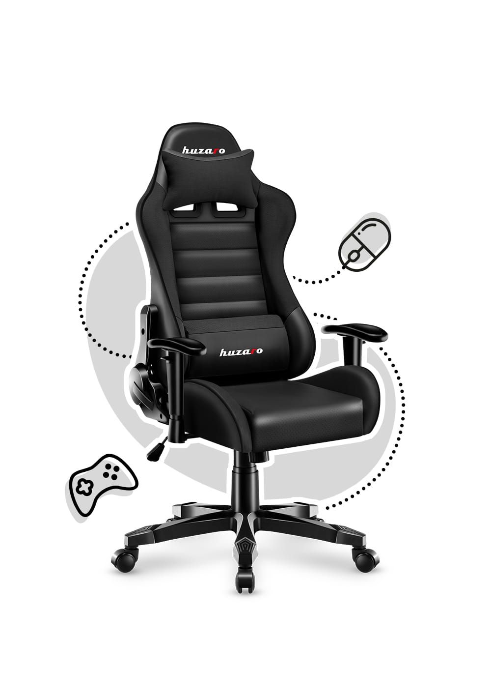 Huzaro HZ-Ranger 6.0 Black gaming chair for children_6