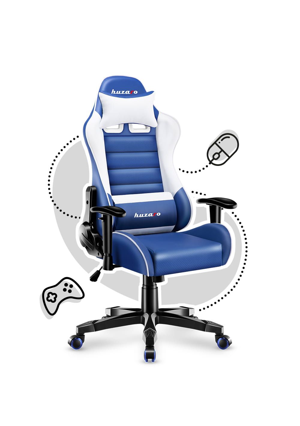 Huzaro HZ-Ranger 6.0 Blue gaming chair for children_5