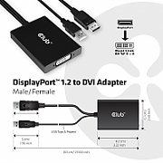 CLUB3D DisplayPort to Dual Link DVI-D HDCP ON version Active Adapter M/F_3