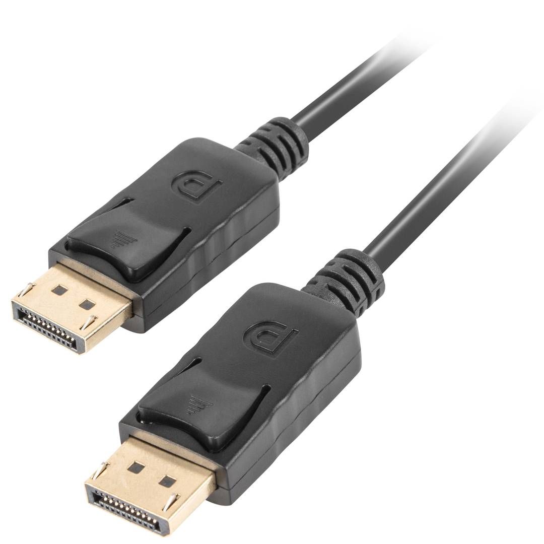 Lanberg CA-DPDP-10CC-0005-BK DisplayPort cable 19 PIN V1.2 0.5M 4K Black_2