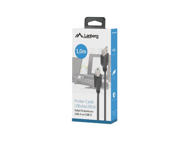 Lanberg CA-USBA-15CU-0010-BK kabel USB 1m 2.0 USB A->USB-B Black_3