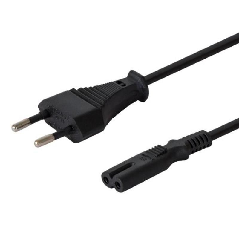 SAVIO Power cable 2pin (M) 3m CL-105 Black_1
