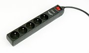 Gembird SPF5-C-10 surge protector Black 5 AC outlet(s) 250 V 3 m_1