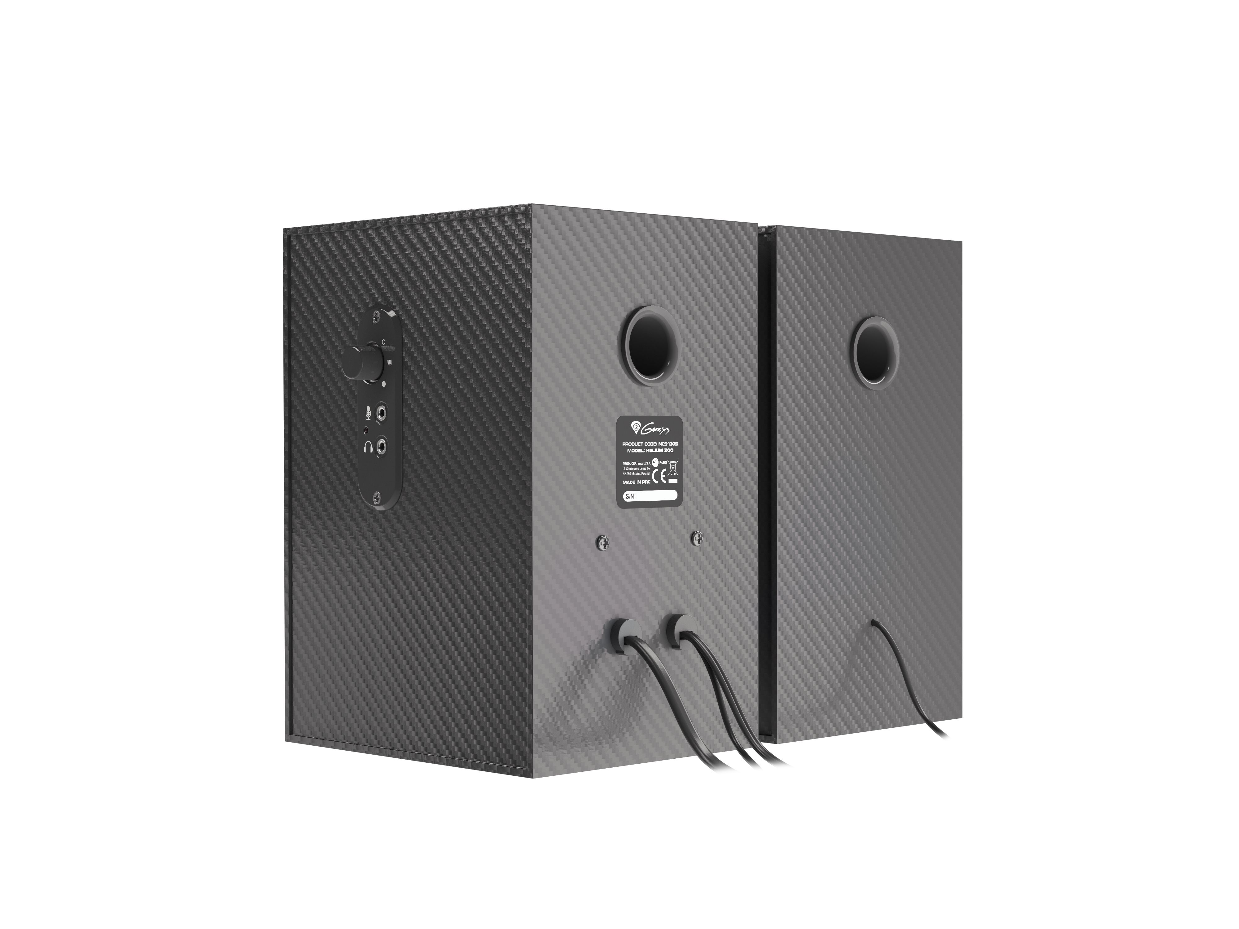 GENESIS Helium 200 Black, Red Wired 10 W_2