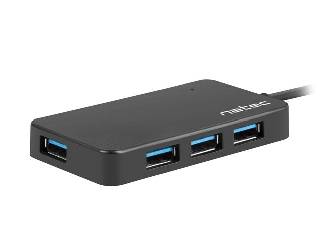 NATEC Hub USB 3.0 Moth (4 ports, black)_1