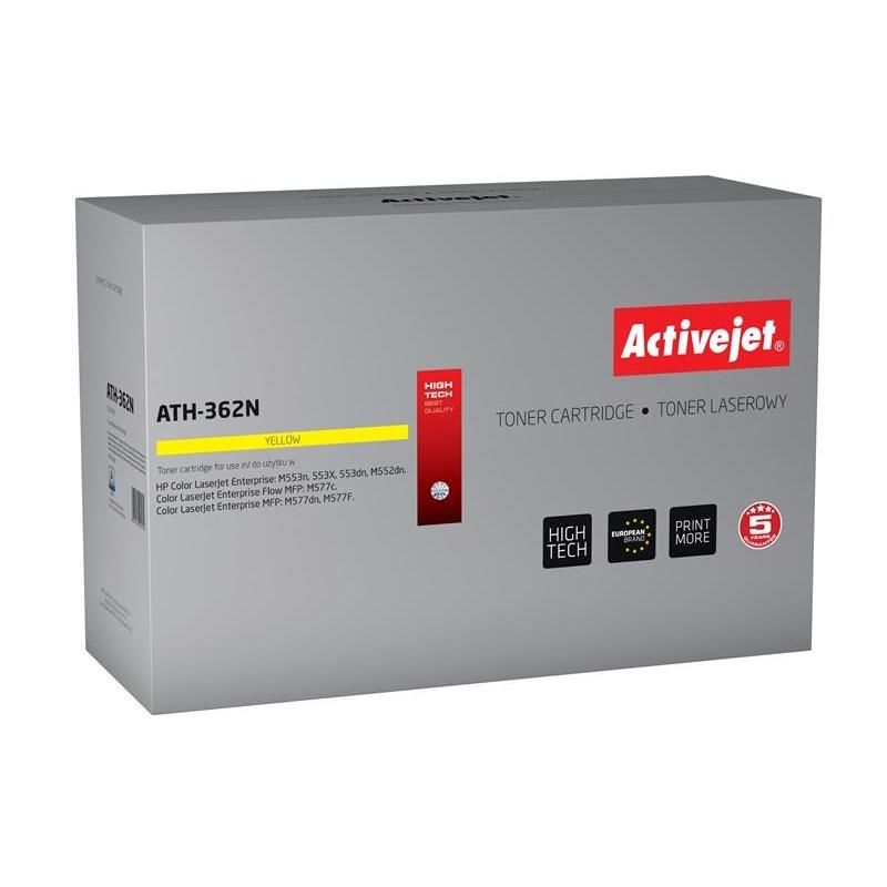 Activejet ATH-362N Hp Printer Toner, Compatible with HP 508A CF362A;  Supreme;  5000 pages;  yellow._1