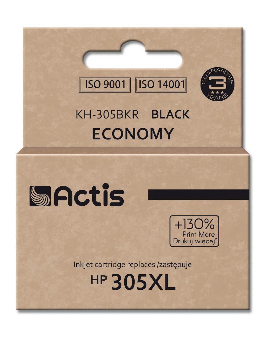 Actis KH-305BKR ink for HP printer; HP 305XL 3YM62AE replacement; Standard; 20 ml; black_1