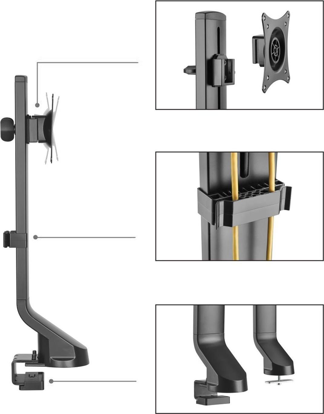 Maclean Monitor Desk Mount 17