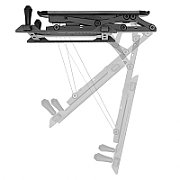 Maclean MC-880 Electric Ceiling TV Mount, 32