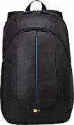 RUCSAC CASE LOGIC, pt. notebook de max. 17.3 inch, 2 compartimente, buzunar frontal | buzunar lateral x 2 | buzunar dorsal, waterproof, poliester, negru, 