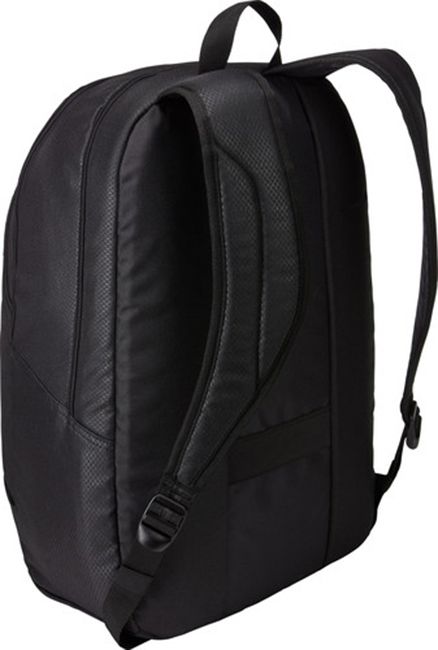 RUCSAC CASE LOGIC, pt. notebook de max. 17.3 inch, 2 compartimente, buzunar frontal | buzunar lateral x 2 | buzunar dorsal, waterproof, poliester, negru, 