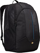 RUCSAC CASE LOGIC, pt. notebook de max. 17.3 inch, 2 compartimente, buzunar frontal | buzunar lateral x 2 | buzunar dorsal, waterproof, poliester, negru, 