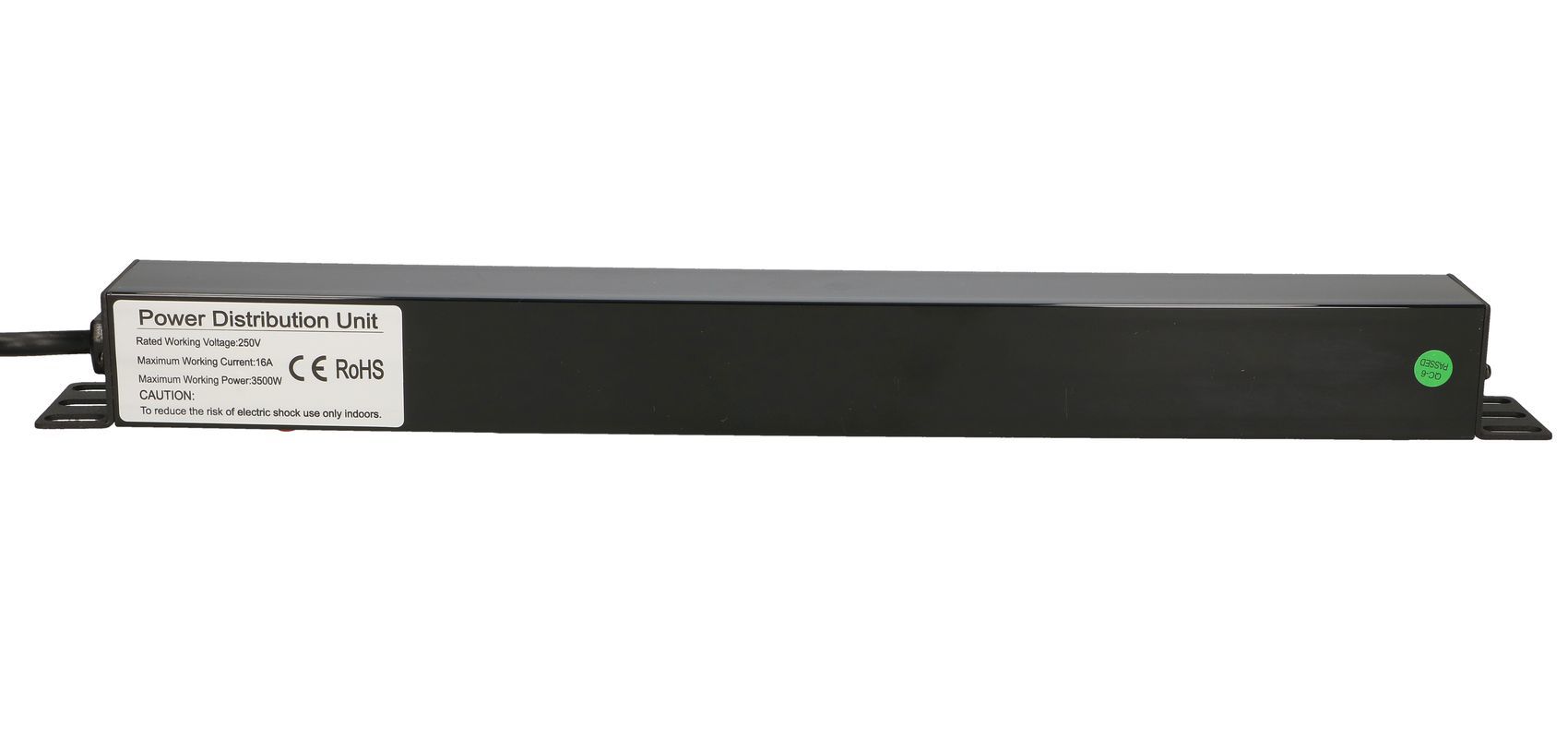 EXTRALINK 19inch 1U 7sockets EU type power PDU with switch PDU EU_4