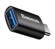 ADAPTOR Baseus Ingenuity Series Mini OTG, USB Type-C (T) to USB 3.1 (M), corp metalic, negru 