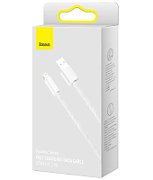CABLU alimentare si date Baseus Dynamic Series, Fast Charging Data Cable pt. smartphone, USB la Lightning Iphone 2.4A, 1m, braided, alb 