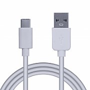 CABLU alimentare si date SPACER, pt. smartphone, USB Type-C (T) la USB Type-C(T), braided, retail pack, 1.8m, silver 