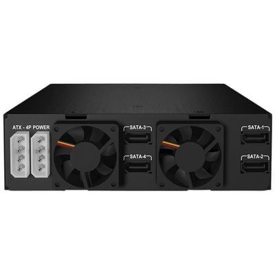 Wechselrahmen ICY-BOX 4-in-1 SATA/SAS Lock black 4x 2.5