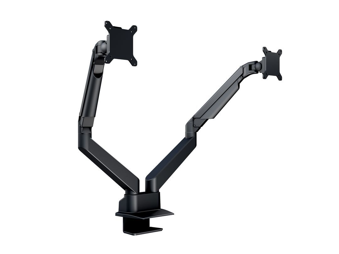 M VESA Gas Lift Arm Dual Side by Side Black_1