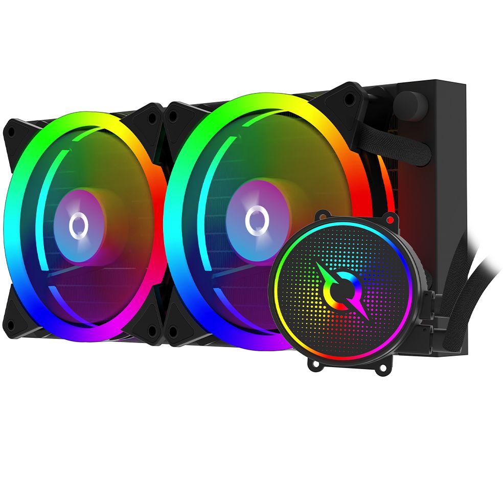 Cooler Procesor Aquarius 240 AIO Black ARGB PWM, compatibil AMD/Intel_1