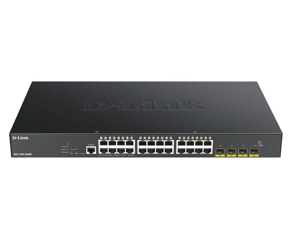 Switch D-Link DGS-1250-52XMP, 48 porturi 10/100/1000 Mbps