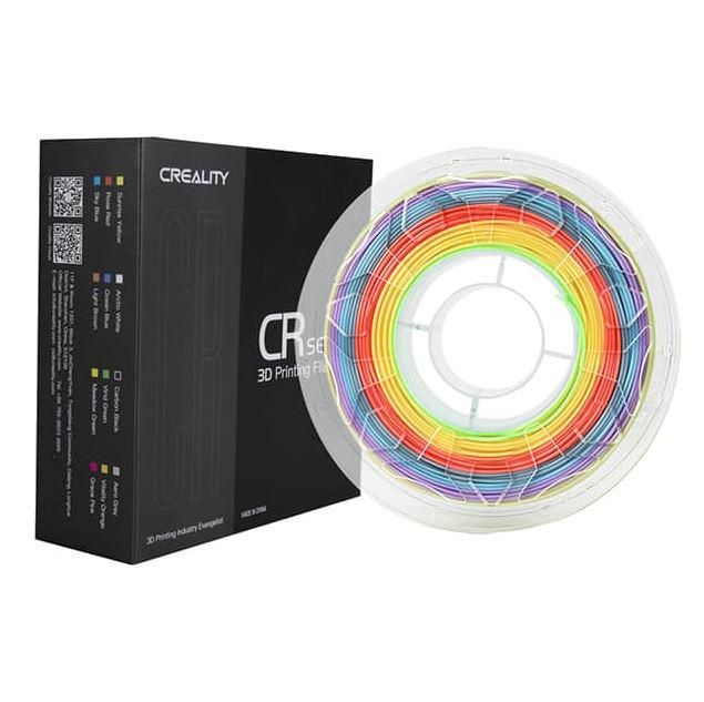CREALITY CR PLA 3D Printer Filament, Rainbow, Printing temperature: 190-220, Filament diameter: 1.75mm, Tensile strength: 60MPa, Size of filament wheel: Diameter 200mm, height 66mm, hole diameter 56mm. Utilizare: pana la 6 luni de la deschiderea ambalajului._2