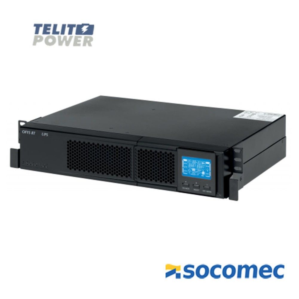 OFYS RT UPS Socomec 1000VA / 900W, Rack 2U /Tower, tehnologie online, unda sinusoidala