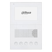 Post videointerfon IP de interior Dahua VTH2201DW; Posibilitate apelare grup și deblocare de la distanță; Integrare alarmă; Montaj aplicat; Posibilitate alimentare direct prin cablu UTP, folosind switch-ul VTNS1060A (nu este inclus); Comunicare audio bidirecțională; Dimensiuni: 192mmx 125mmx 15mm_1