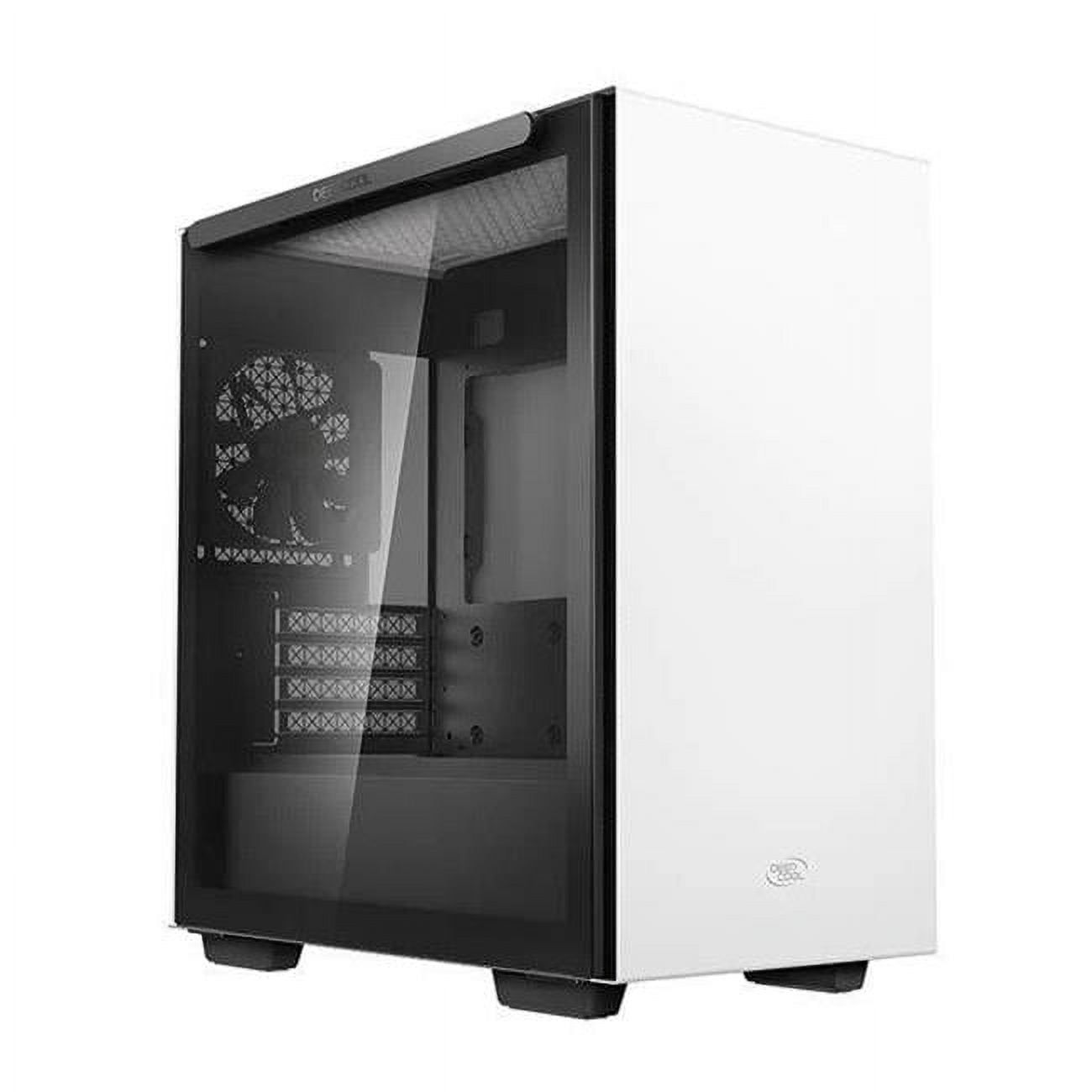 CARCASA DEEPCOOL, Middle Tower, mATX,  MACUBE 110 WH ., fara sursa, sticla securizata, 1 x fan, USB 3.0 x 2, Jack 3.5mm, mesh ,  R-MACUBE110-WHNGM1N-G-1 