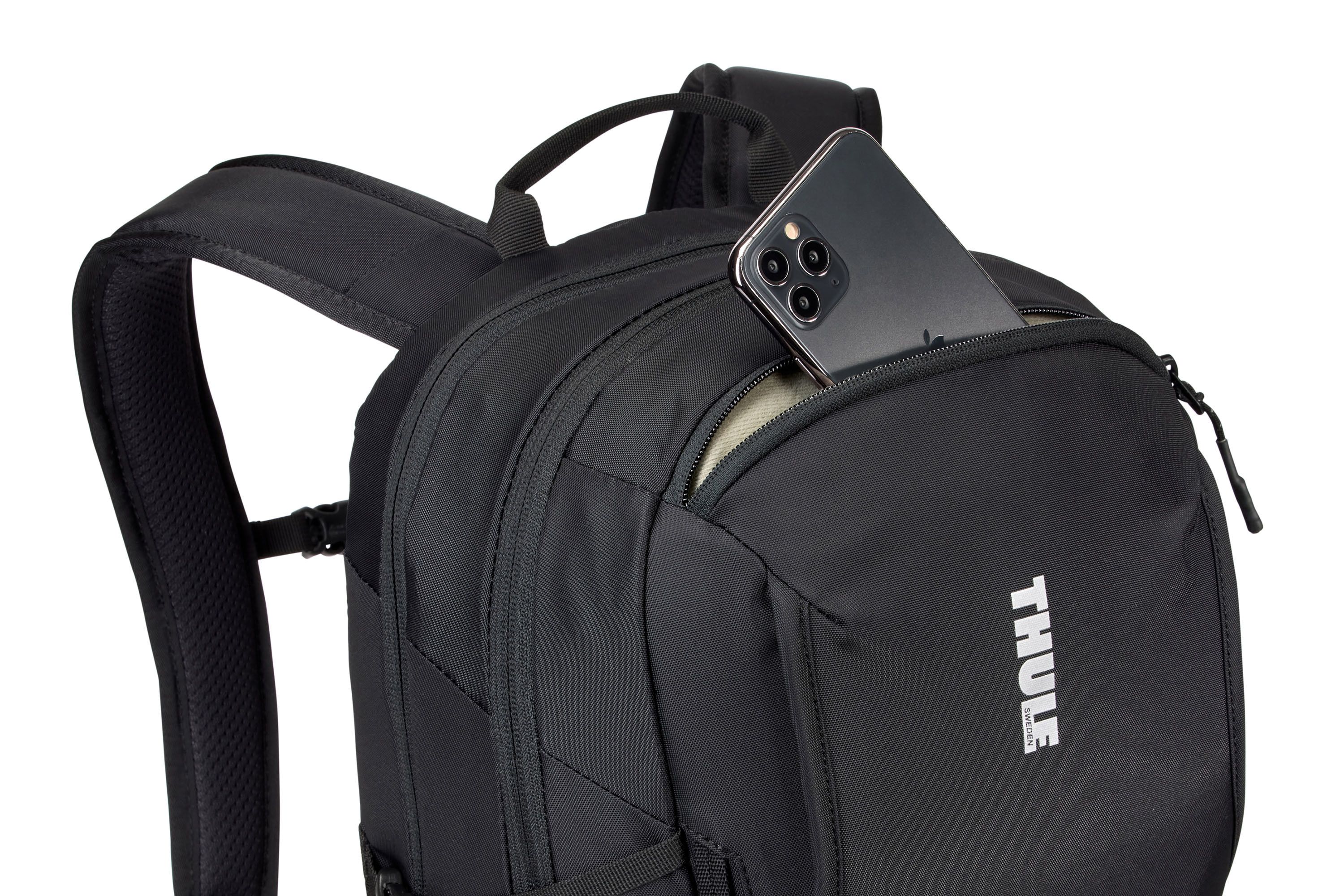 RUCSAC THULE Enroute, 23 l, pt. notebook de max. 15.6 inch, 1 compartiment, buzunar lateral x 2, waterproof, nylon, negru, 