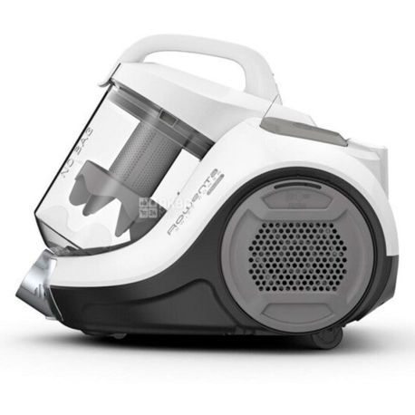 Aspirator fara sac Rowenta Swift Power Cyclonic RO2957EA, 750W,Clasa A , tehnologie ciclonica, 7.6m, motor Effitech, Animal Care, Alb/Negru_1