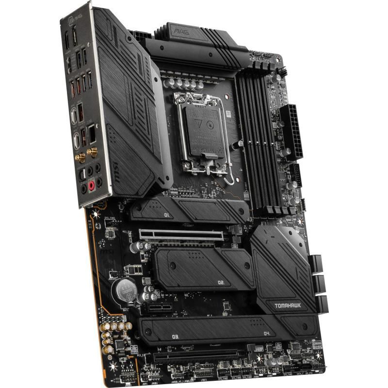 Placa de baza MSI MAG Z790 TOMAHAWK WIFI DDR5 LGA 1700  SPECIFICATIONS Model Name MAG Z790 TOMAHAWK WIFI CPU Support Supports 12th/ 13th Gen Intel® Core™ Processors, Pentium® Gold and Celeron® Processors CPU Socket LGA 1700 Chipset Intel® Z790 Chipset Expansion Slots 1x PCIe 5.0 x16 slot, 1x PCIe_4