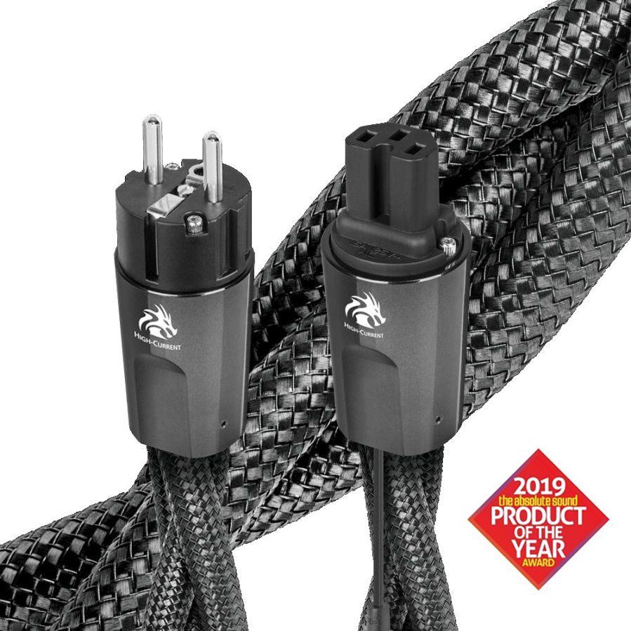 Cablu alimentare Audioquest DRAGON C15 High Current, DBS Carbon,1.0m_1