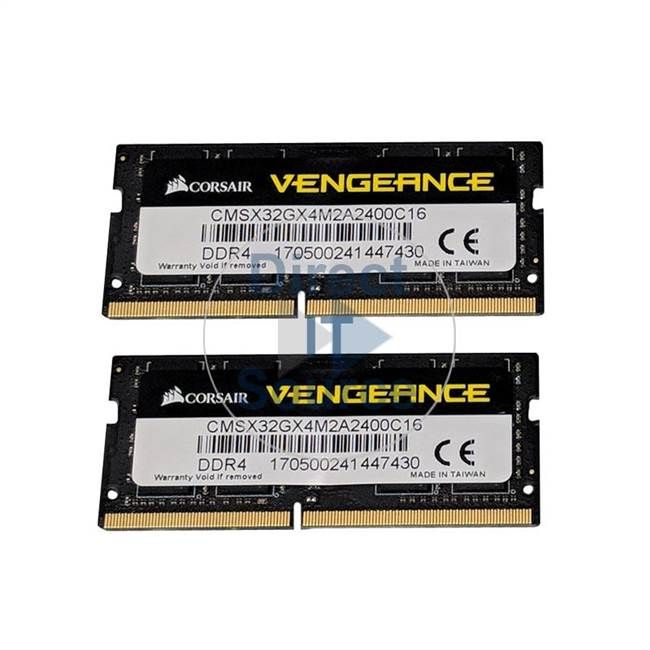 CORSAIR CMSX32GX4M2A2400C16 Corsair DDR4 32GB (2x16GB) 2400MHz CL16 1.2V SODIMM