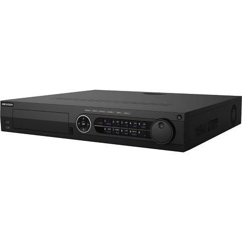 DVR Turbo HD 4MP, IDS-7332HQHI-M4/S; 16-ch False alarm filter by target classification, 16 Turbo HD/CVI/ AHD/ CVBS self-adaptive interfaces input, 16-ch video and 4-ch audio input, 2-ch IP video input (up to 18-ch IP), H.264/H.264+/H.265+/H.265 video compression, 4 SATA interfaces and 1 eSATA_1