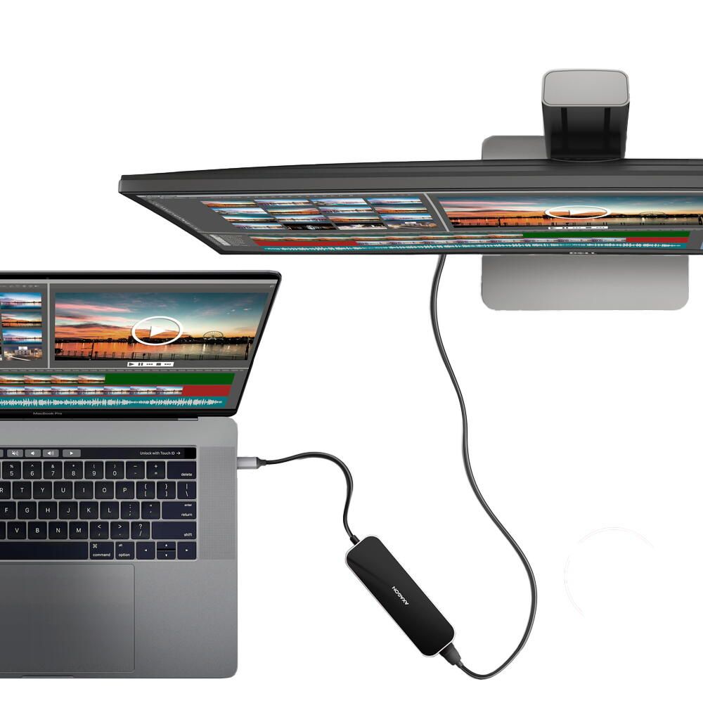 HMC-6H4A, USB-Hub, 4x USB-A + HDMI, USB-C 3.2 Gen 1, PD 100W - cablu de 20 cm USB-C_5