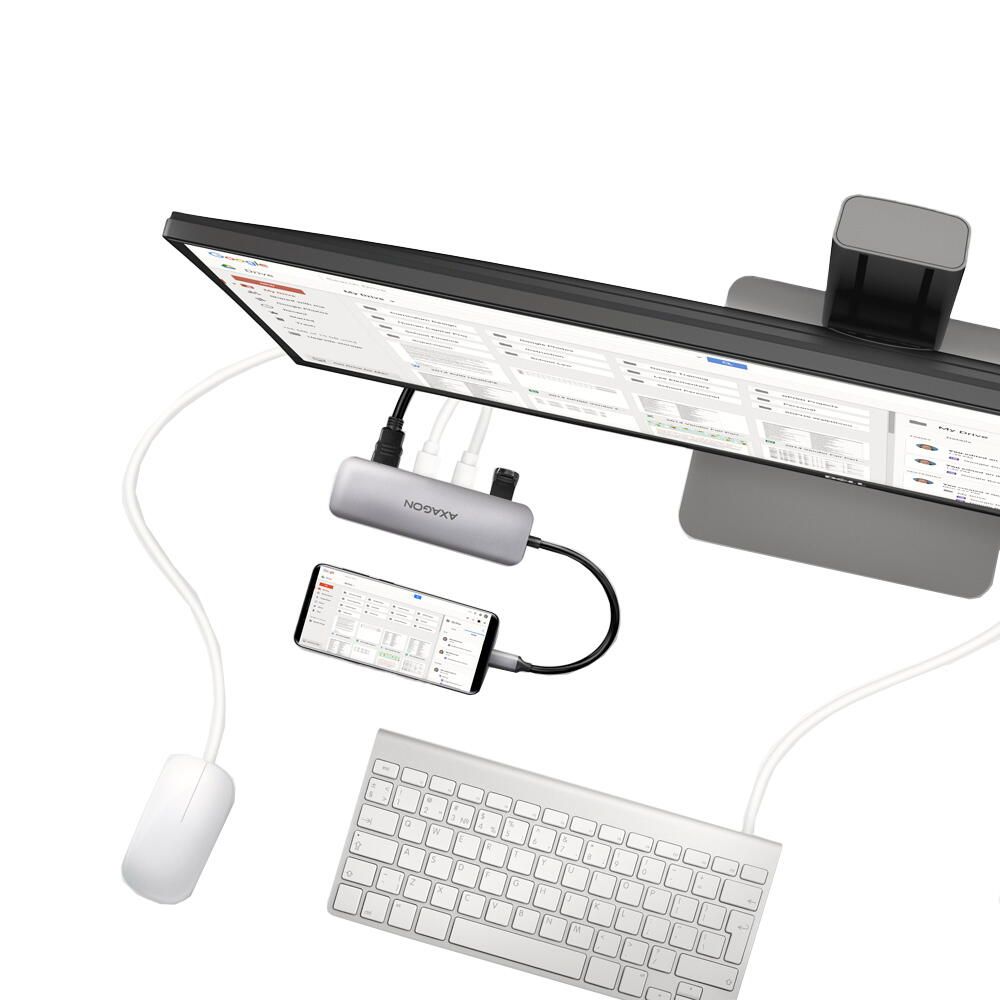 HMC-HCR3A USB-Hub, 3x USB-A + HDMI + SD/microSD, USB-C 3.2 Gen 1, 20 cm USB-C-Kabel_6