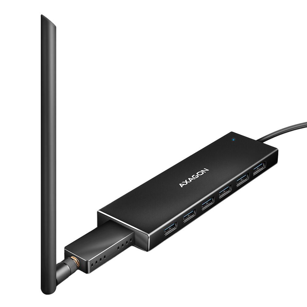 HUE-F7A, USB-Hub, 7x USB 3.2 Gen 1, alimentare separata - Cablu de 1m_5