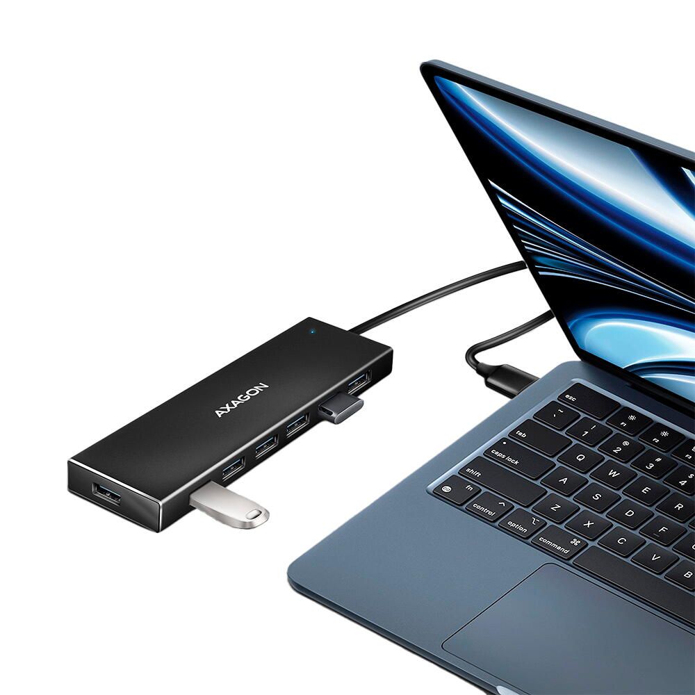 HUE-F7A, USB-Hub, 7x USB 3.2 Gen 1, alimentare separata - Cablu de 1m_6