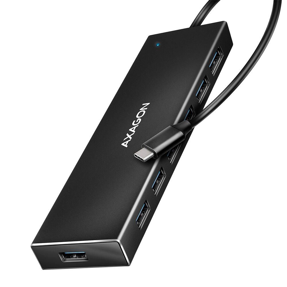 HUE-F7C, USB-Hub, 7x USB 3.2 Gen 1, Cablu de 30 cm USB-C_2