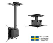 Suport videoproiector de tavan Multibrackets MB-0587, reglabil la inaltime, inclinare laterala 90º, max. 40kg, negru_1