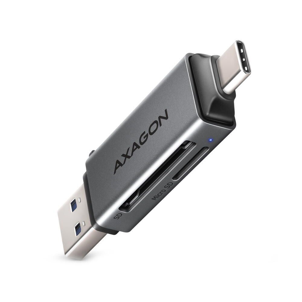 Cititor carduri Axagon CRE-DAC SUPERSPEED USB-C + USB-A
